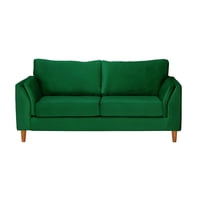 Latam Home - Sofa Milan 2C Con Resortes Pocket Tela Velvet Verde