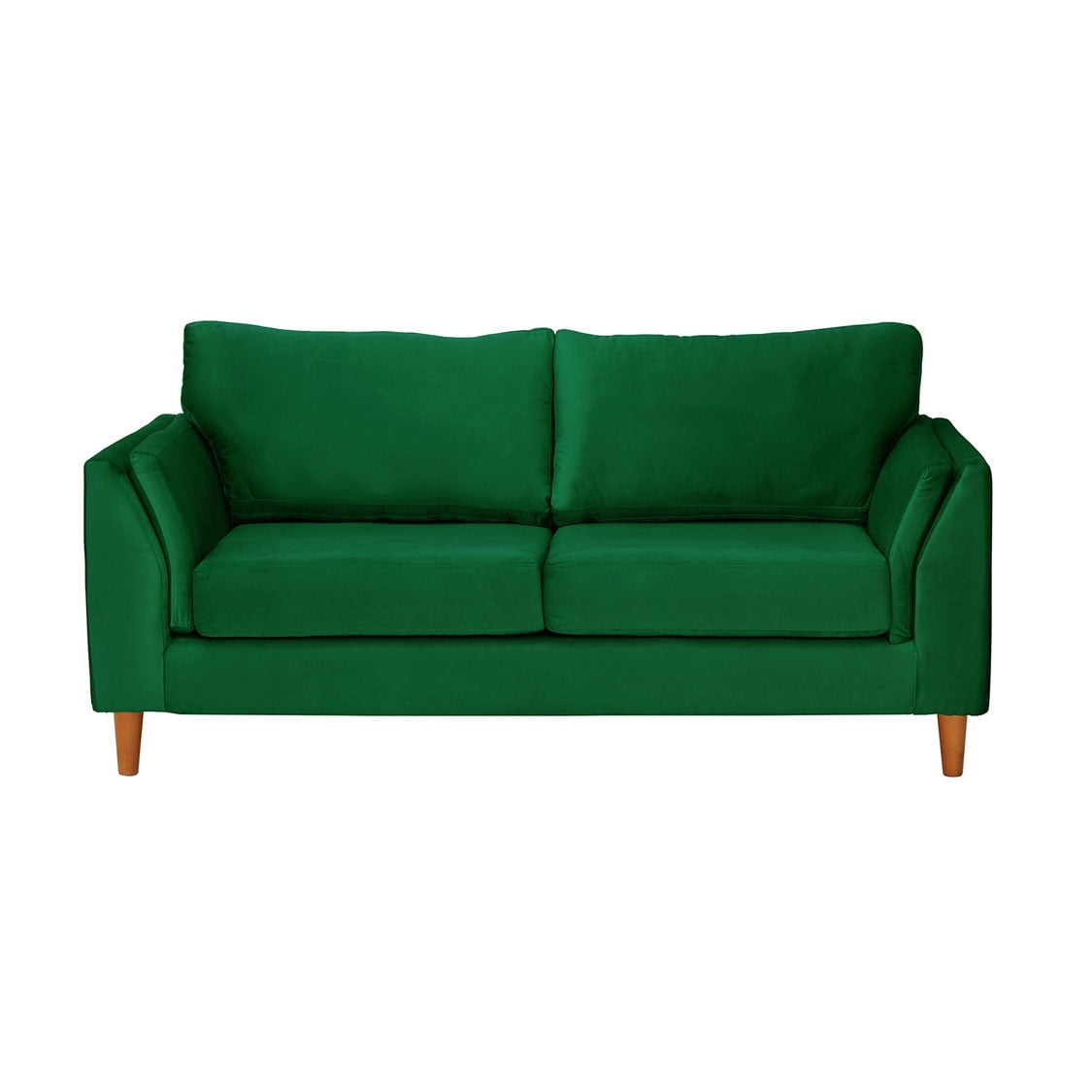 Latam Home - Sofa Milan 2c Con Resortes Pocket Tela Velvet Verde