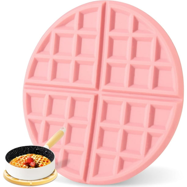 Salvamanteles de silicona, salvamanteles de silicona para ollas y sartenes calientes, soporte para ollas resistente al calor para mesa y encimera, waffle,