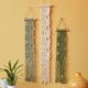 thumbnail image 1 of Set de Arte de Pared M MANUAL 3 piezas Hoja de Macramé Verde Boho, 1 of 9