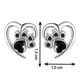 thumbnail image 3 of Aros pendientes corazon circon de fantasia black, 3 of 3