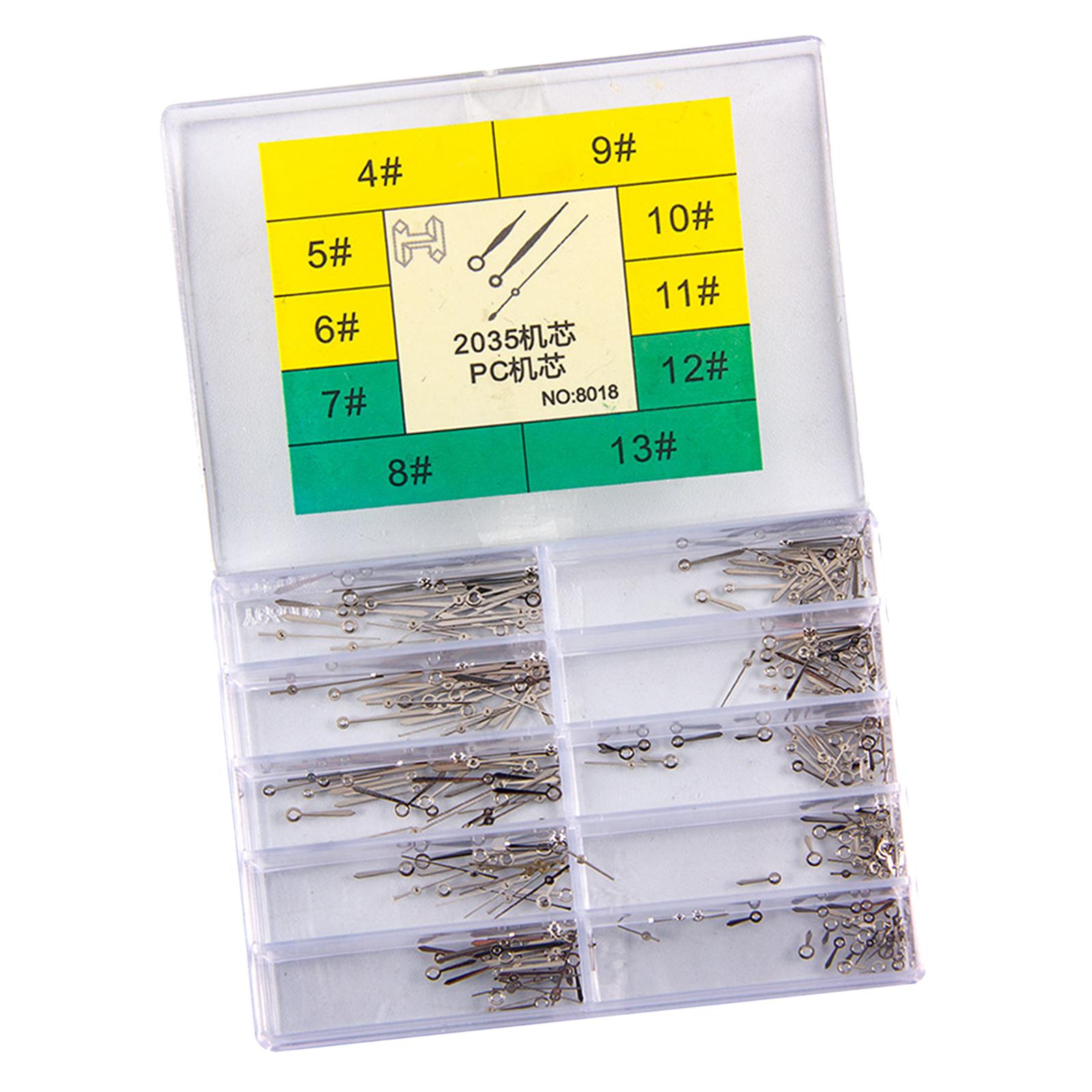 Magideal - Manecils De Reloj Hora , Instación Simple Con Caja De Almacenamiento De Reloj De Aleación Diy Para 2035 Accesorios De , Pta Plata