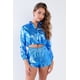 thumbnail image 1 of Conjunto de Top Corto y Shorts con Cordón Ligero y Metálico, 1 of 5