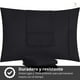 thumbnail image 5 of Set 2 Fundas De Almohada 50 x 90 Negra Suave Hilos Casa Nerola, 5 of 8