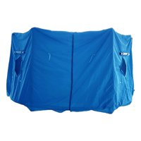 Ioensy - Tienda De Campaña Para Trampolín, Cubierta Protectora Para Trampolín, Cubierta Superior Redonda Para Sombra De Trampolín, Azul, 8 Pies, 6 Postes