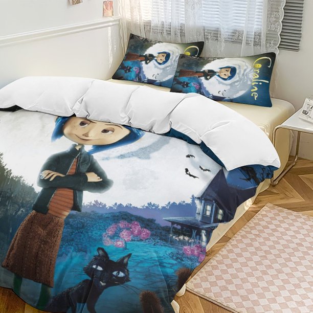 Moon House Coraline Comforter Set Soft 3 Pcs Twin Bedding Sets Thicken for All Season