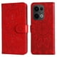 thumbnail image 1 of Funda tipo cartera FOXDOCK para OPPO Reno 14F 5G , diseño girasol en relieve, cuero PU, cierre magnético, soporte y tarjetero, 1 of 5