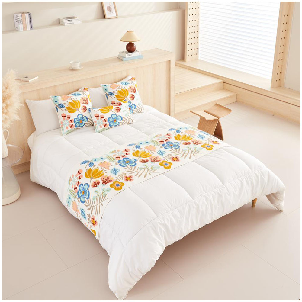 Genérico - Set Piecera Bordada 60 X 210 +2 Fundas 09