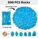 thumbnail image 4 of NAMTSO Piedras solares azules que brillan en la oscuridad para exteriores, 500 piezas, 4 of 8
