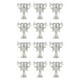 thumbnail image 2 of 12 Uds. Tarros de almacenamiento para dulces, regalos, trofeos, copas de trofeo para celebración, accesorios para fotos, decoración de habitación de c Plata, 2 of 5