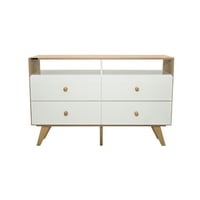Cómoda 4 Cajones Marfil Home Mobili