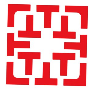 Ioensy - Pickleball Court Marker Mini Cancha De Tenis Al Aire Libre Para Tenis Entrenamiento Deportivo Rojo