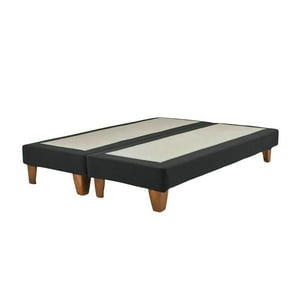 Importclick - Base Dividida Cama Europea King 200X180 Cm Gris Oscuro Felpa
