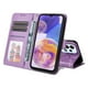 thumbnail image 4 of Funda tipo cartera FOXDOCK para Samsung Galaxy A23 4G/5G , diseño girasol en relieve, cuero PU, cierre magnético, soporte y tarjetero, 4 of 5