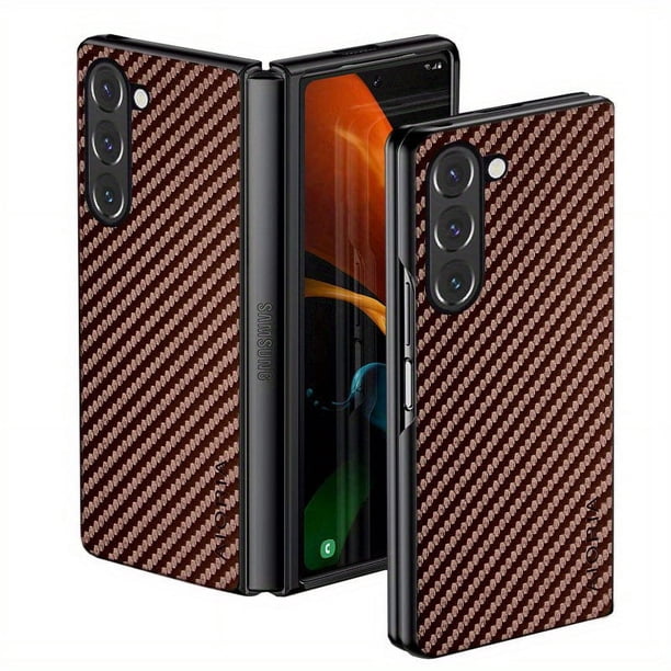 Carbon Fibre Shockproof Slim Case For Samsung Galaxy Z Fold 5 Non-Slip Full Body Protective Phone Case