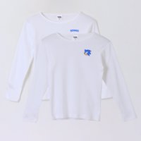Bipack Camiseta Escolar Niño Manga Larga Blanco Sonic