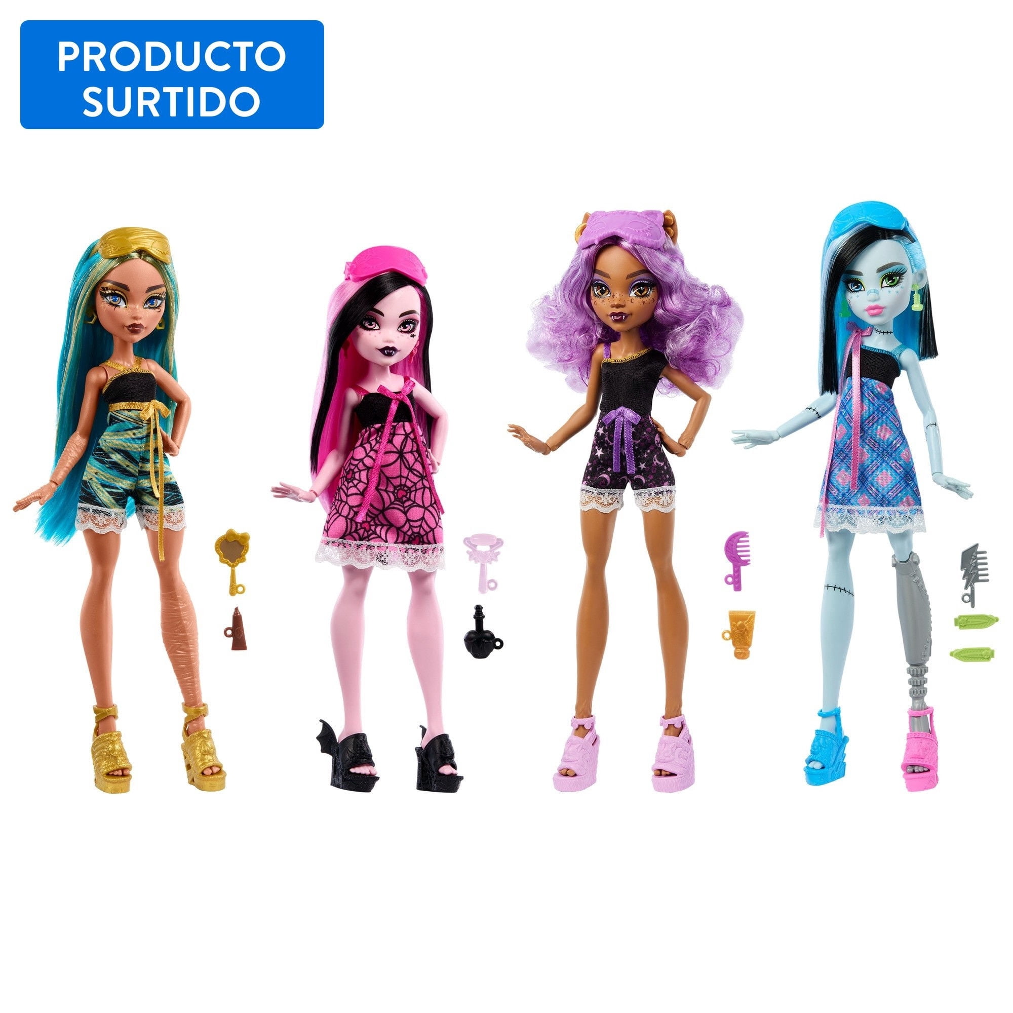 Monster High Muneca Pijamas Monstruosas, producto surtido