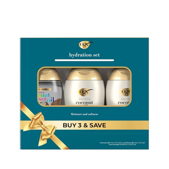 Set Cuidado Capilar Ogx Shampoo Y Acondicionador Leche De Coco 88 Ml