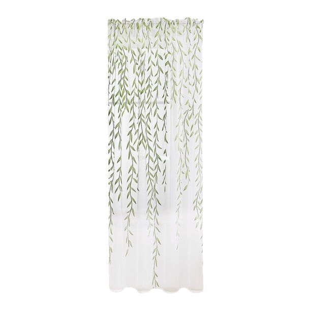 Cortina Transparente Moderna, Cortinas Verdes Para Ventana, Lavables Para Sala De Estar, Dormitorio, 250cm