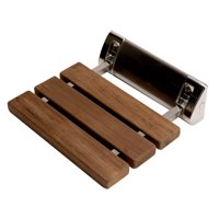 Alfi Brand - Asiento De Ducha De La Marca Alfi Abs14-Bn De Madera Natural, 13,6 De Largo X 13 De Ancho X 4,25 De