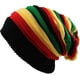 thumbnail image 1 of Qhome Moda Bob Marley Reggae jamaicano Gorra Multicolor Rayas Rasta Sombrero Slouchy Baggie Beanie Skullies Gorro Rasta Mujer, 1 of 6