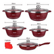 thumbnail image 2 of 12pcs Set De Ollas Bateria Ollas Antiadherente Color Rojo, 2 of 3