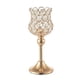 thumbnail image 5 of Lámpara De Vela De Cristal Candelabro De Oro Candelero Centro De Mesa Decoración 22cm, 5 of 5