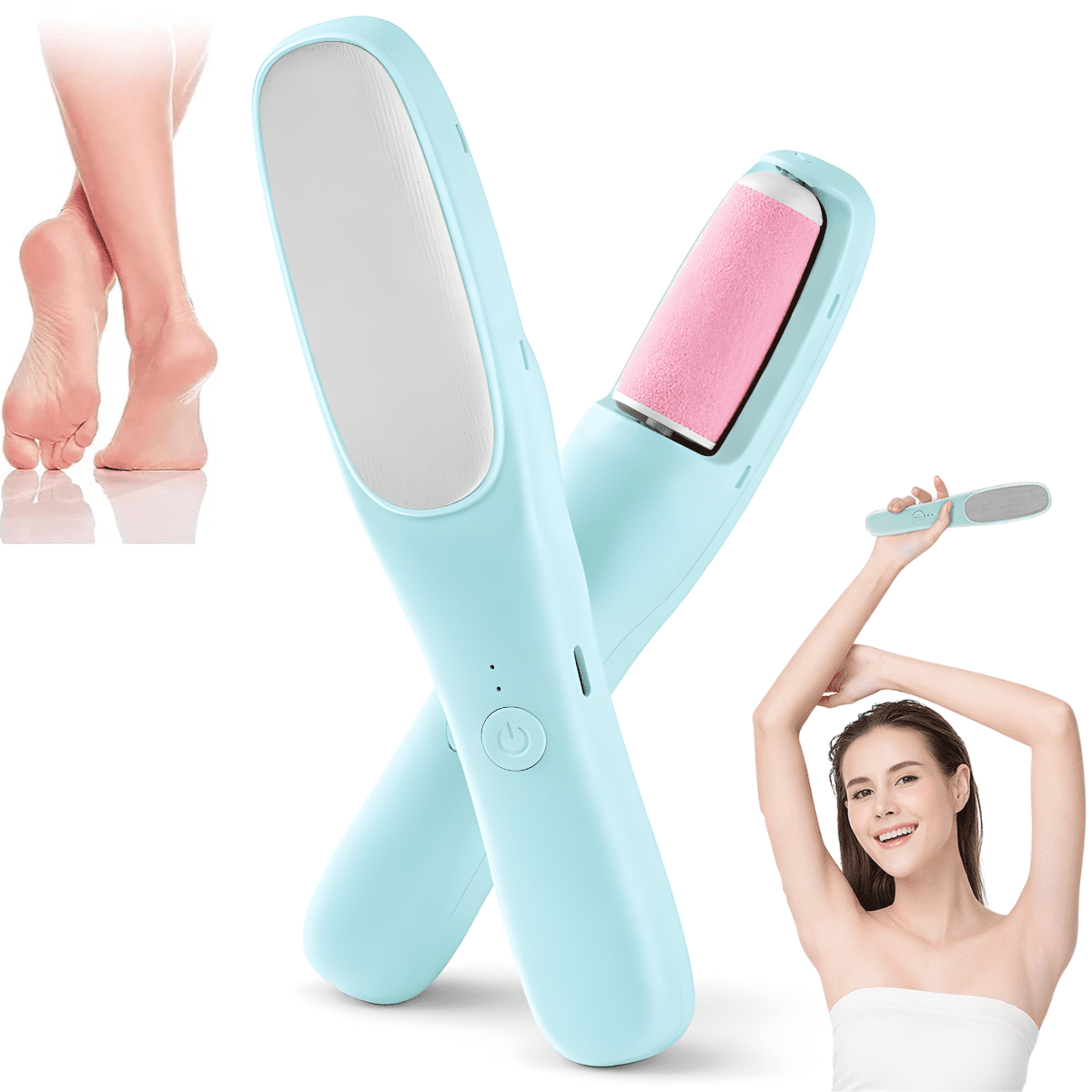 Genérico - Lima Eléctrica Para Pies Y Removedor De Vellos Callos 3 En 1