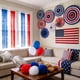 thumbnail image 4 of Set de decoración para fiesta HipTree 100 piezas rojo, blanco y azul USA, 4 of 9