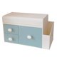 thumbnail image 3 of Caja De Almacenamiento De Cosméticos Multiusos, Soporte De Exhibición Para Encimera De Dormitorio, Azul, 3 of 5
