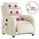 thumbnail image 2 of Sillón Reclinable Eléctrico Con Masaje vidaxl Cuero Sintético Crema, 2 of 3