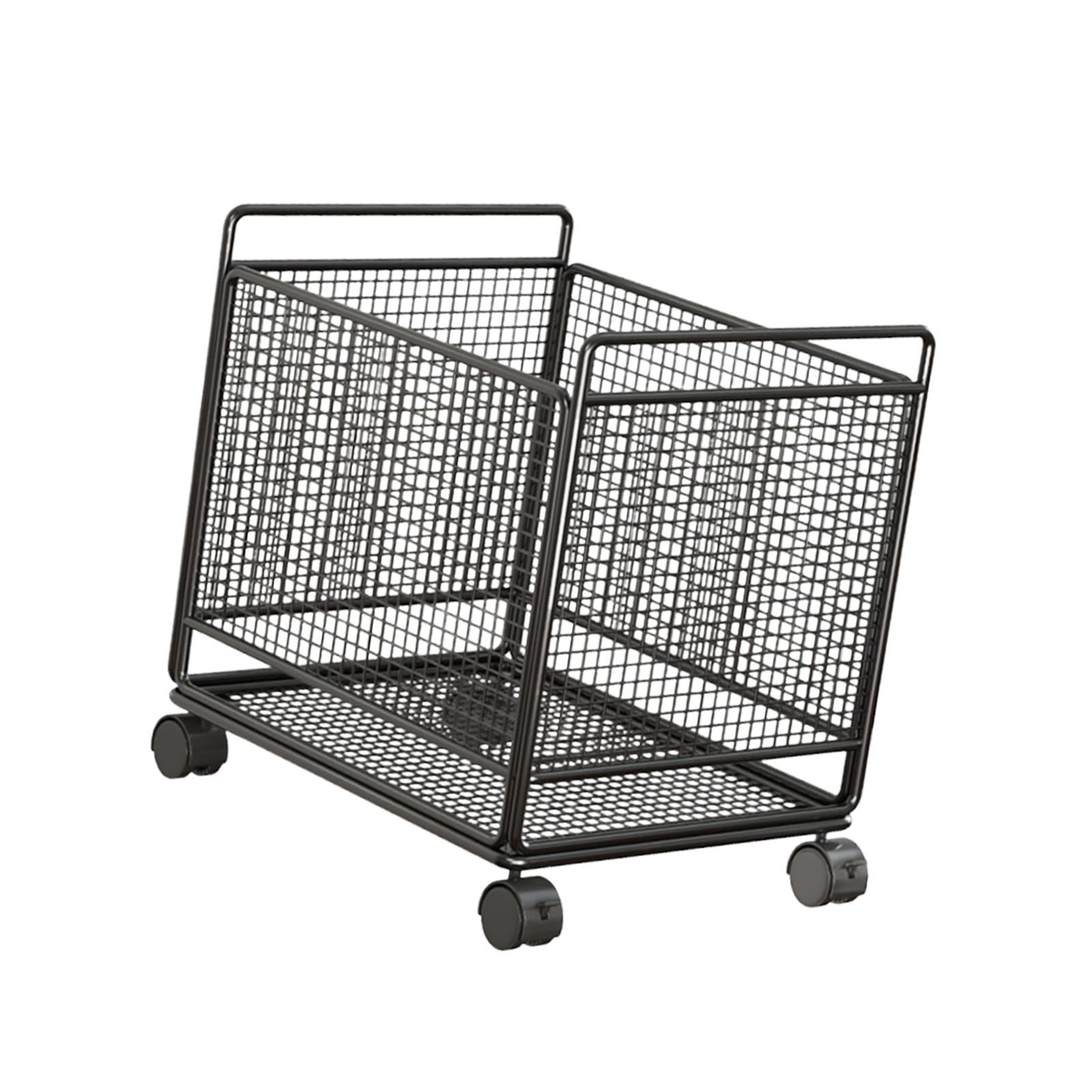 Bothyi - Cesta De Lavandería Con Ruedas Para Sala De Estar, Entrada Y Baño, Talla M, Color Negro