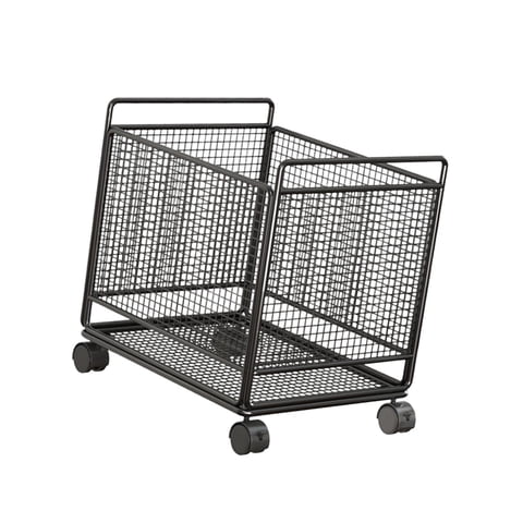 Bothyi - Cesta De Lavandería Con Ruedas Para Sala De Estar, Entrada Y Baño, Talla M, Color Negro