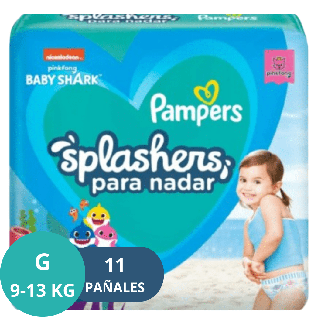 Pañales Splashers Para Nadar Talla G 11 Un 11 Un Pampers