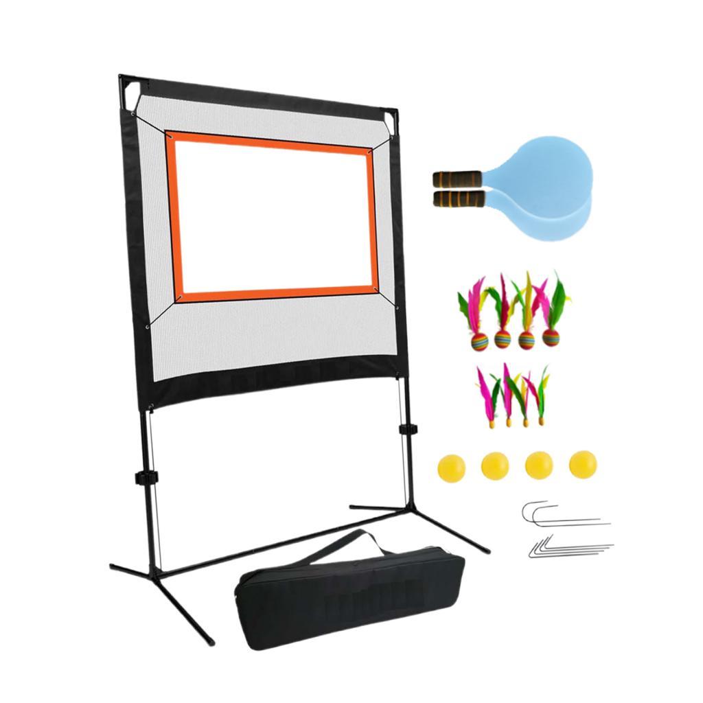 Magideal - Red De Bádminton Con Raquetas, Fácil Instalación, Reemplazo De Red De Volante Portátil, Red Deportiva Para Juegos, Deportes De Interior, Patio Trasero