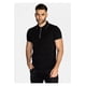 thumbnail image 2 of Polo Armani Exchange Logo Jersey con cremallera negro para hombre, 2 of 5