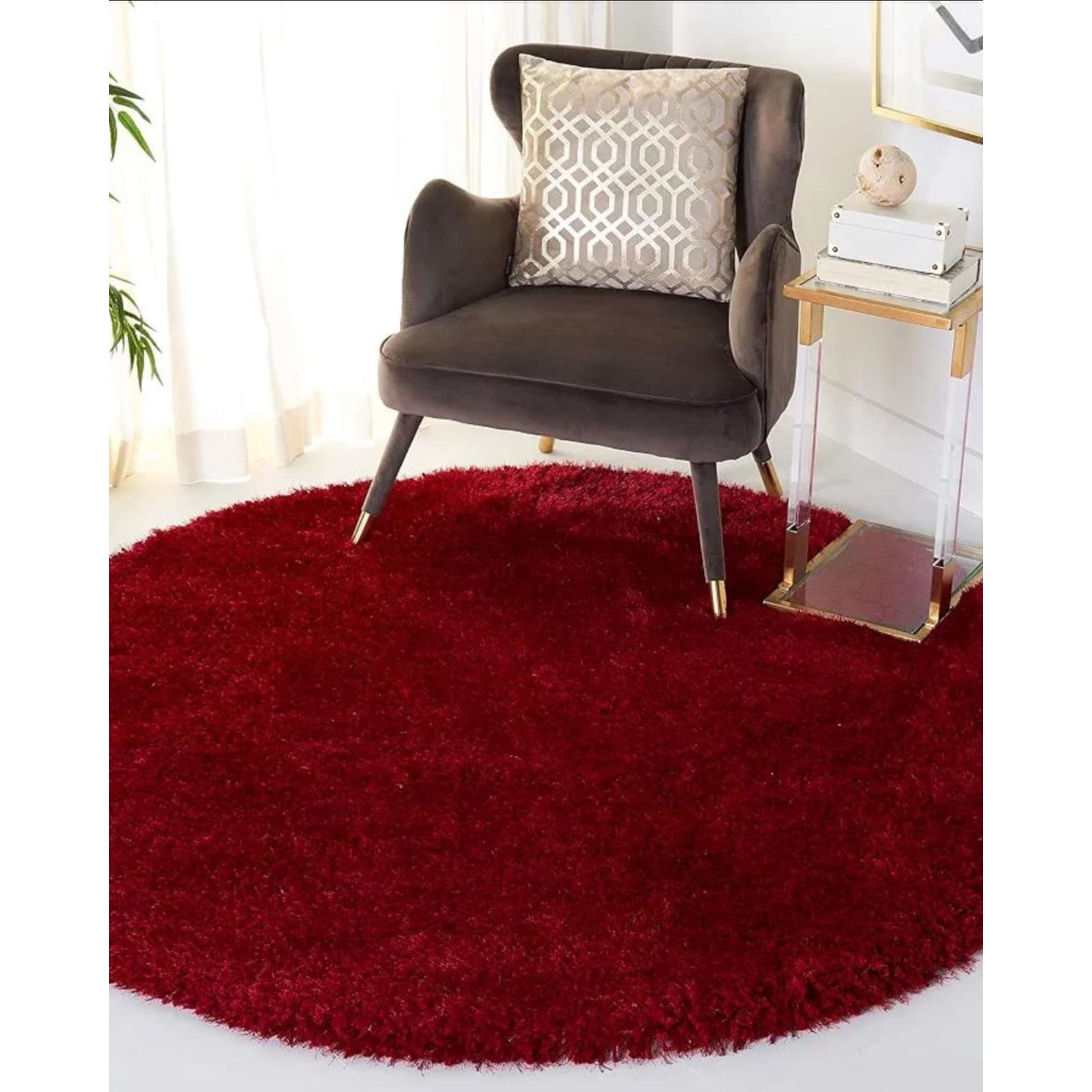 Myl Todo Hogar - Alfombra Redonda De Pelo Suave Shaggy 150 Cm