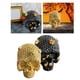 thumbnail image 2 of 2x Estante De Estatuilla De Escultura De Calavera De Panal Adornos De Estatuas De Halloween, 2 of 5