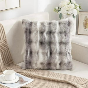 Todo Hogar Santiago De Chile - Cojín Extra Suave Diseño 3D Jaspeado - Gris