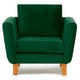 thumbnail image 3 of Sillón Thomas Felpa Verde, 3 of 3