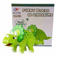 Genérico - Bloques De Construcción Eva 3D Triceratops 62 Piezas