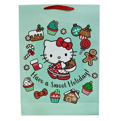 Bolsa De Regalo Navidad Extra Grande Hello Kitty, 1 Un  Ascott