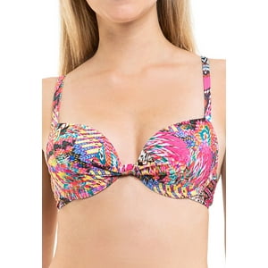 Samia - Bikini Estilo Sostén Clásico Estampado Fucsia Xl
