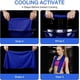 thumbnail image 5 of Toallas refrescantes de microfibra (paquete de 4) para aliviar el dolor de cuello, ideal para deportes, gimnasio, fitness, camping, ciclismo, senderismo, entrenamiento, golf, viajes (30 x 90 cm), 5 of 7