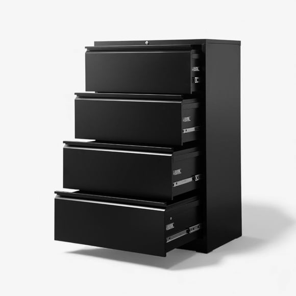 Kardex Metalico Doble: 4 cajones - Mod Black FC-03