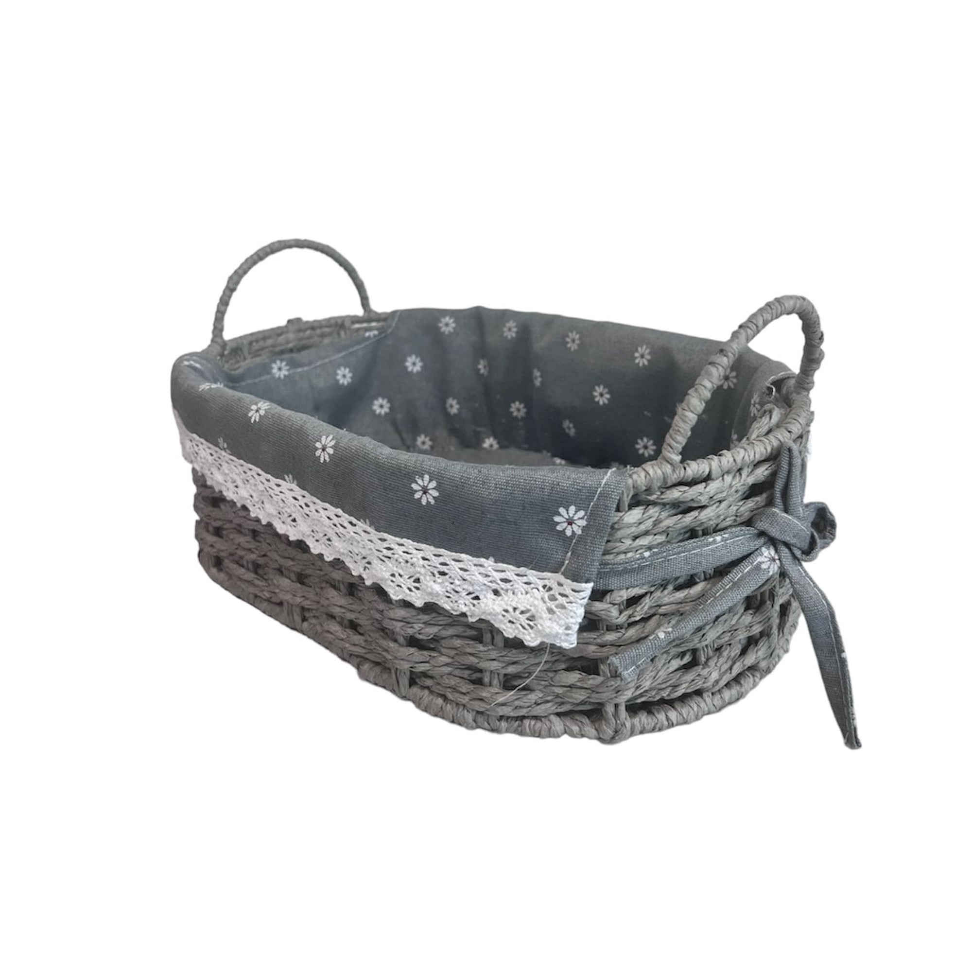 Oem - Cesta Panera De Rattan Cesta De Pan Ovalada 30x20cm