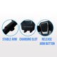 thumbnail image 5 of Soporte para teléfono de coche FAST TRACK USA 360 ajustable, 5 of 8