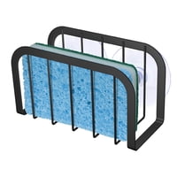 Soporte Para Esponja Shfks Para Fregadero De Cocina Con Soporte Para Jabón Y Plato, Negro
