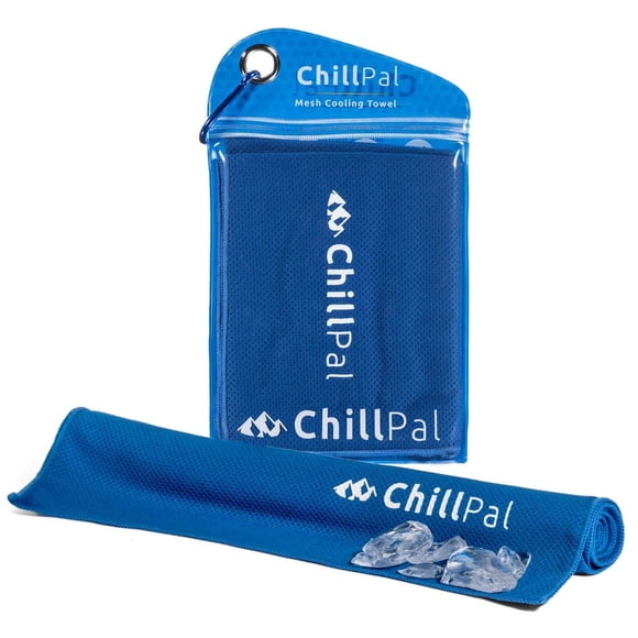 Toalla Chill Pal 30x102 cm Azul de Malla Refrescante