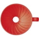 thumbnail image 3 of Gotero para café Hario V60, de cerámica, con forma de cono, tamaño 01, color rojo, 3 of 7